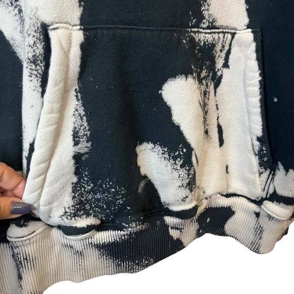 SIWY Kenzie In Adaption Monochrome Artistic Oversized Hoodie SZ L - Picture 5 of 13